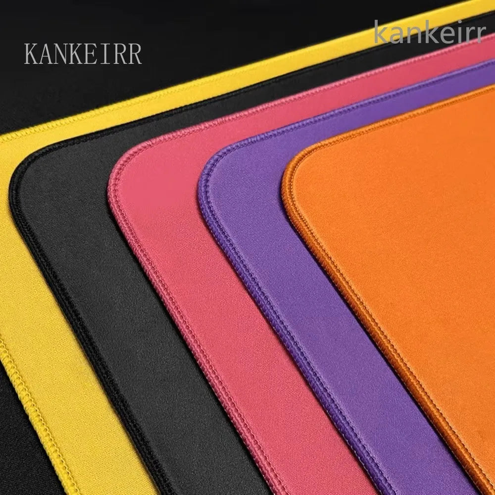Alfombrilla de ratón Black Speed de color puro, alta elasticidad, base antideslizante, alfombrilla gaming premium para e-sports con superficie ultrafina, deskmat