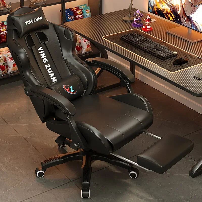 AOLIVIYA Modern Light Ergonomic Gaming Computer Chair Reclining For College Students Men Dormitory Home Office Study Room Seat