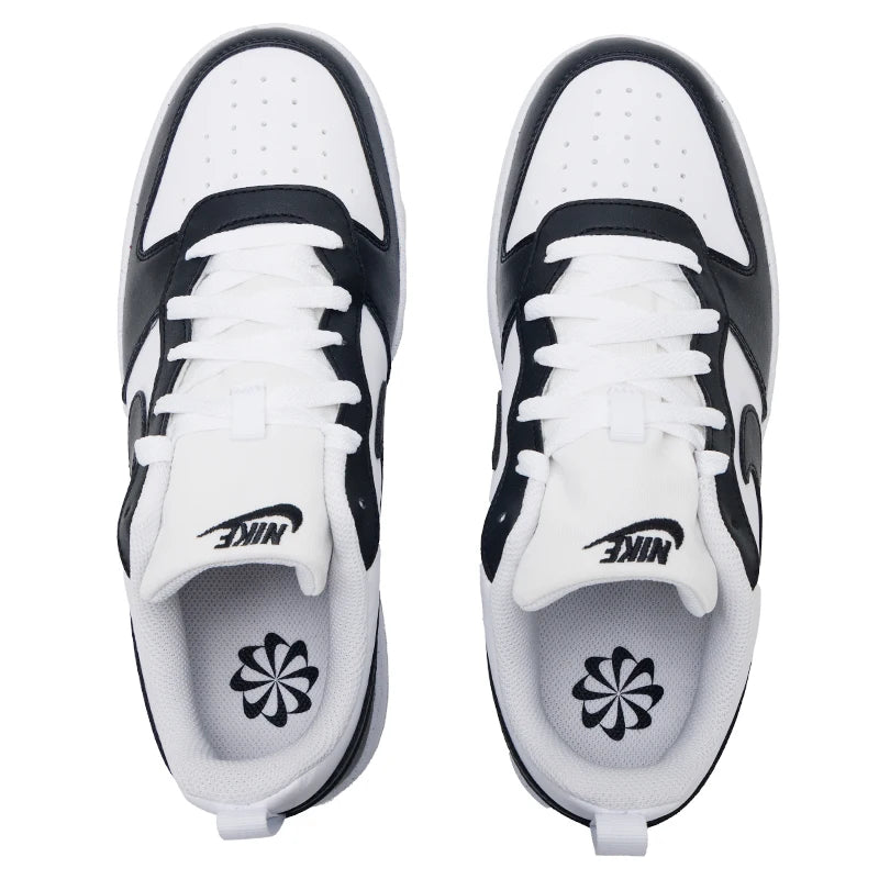 Nike Women's Shoes Court Borough Low (Gs) Cushioned Low-Top Sneakers, Fashionable and Simple Color-Blocking Casual Shoes Dv5456-131