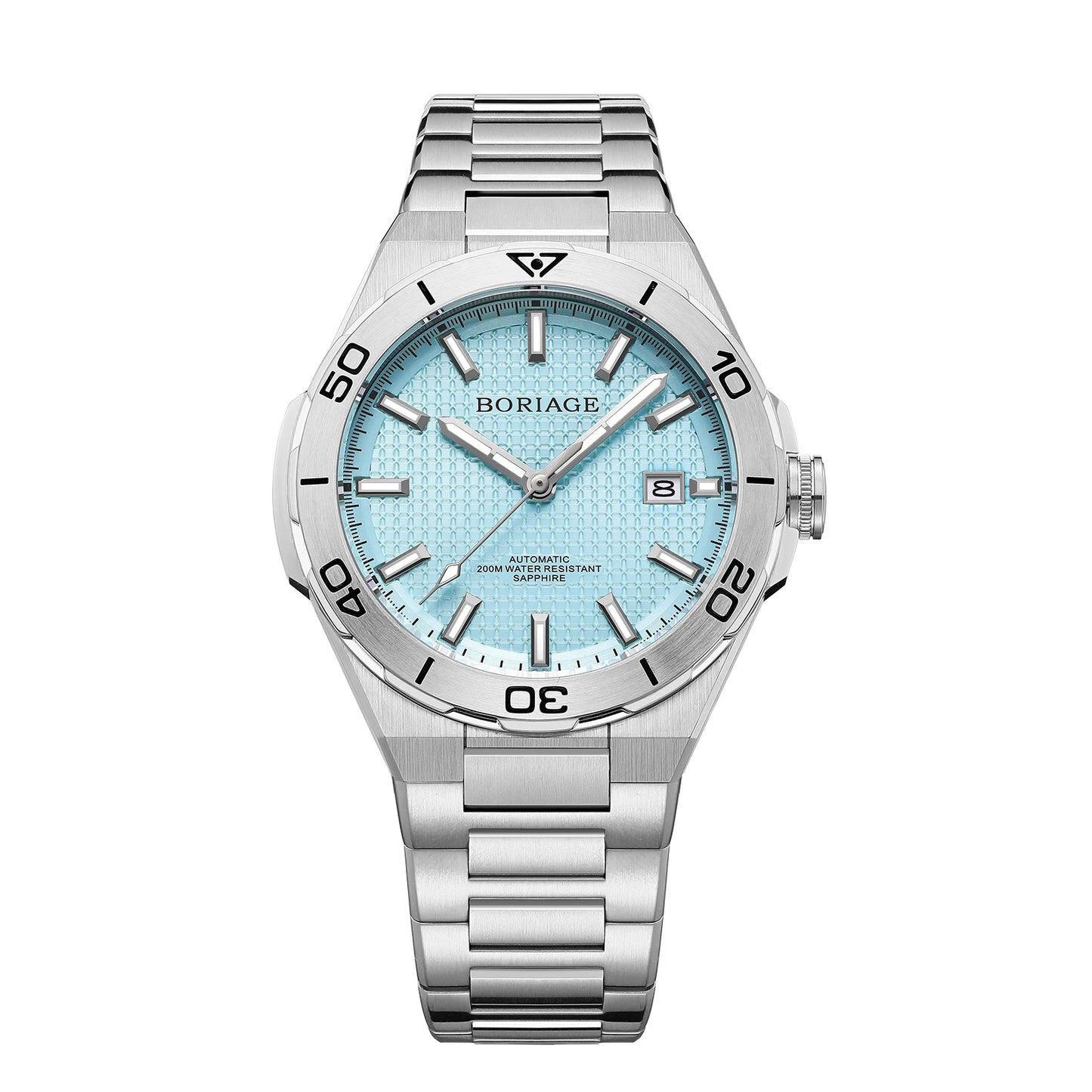BORIAGE Fully automatic mechanical men's watch BGW9 luminous watch MIYOTA9015 movement 316 stainless steel 200m Water Resistance