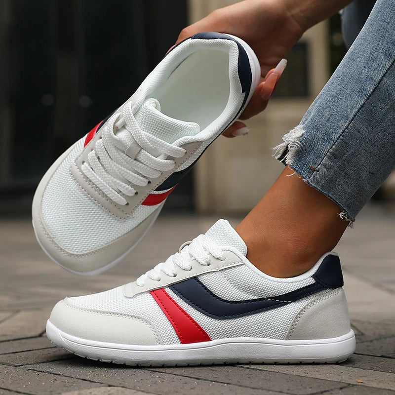 Women’s Shoes Sneakers Wide Toe Barefoot Casual Wide Last Fashionable Canvas Black Flat Board Shoes Breathable Mesh Men’s Shoes