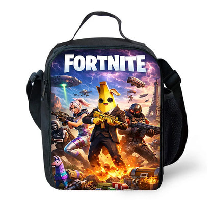 New Game FortniteS Child Insulated Large Capacity Bag for Boy and Girl Student Outdoor Picnic Reusable Thermal Cooler Lunch Box