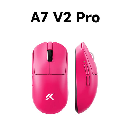 MCHOSE A7 V2 mouse da gaming wireless leggero, doppia frequenza di polling 8,000Hz, PAW3950 TI, mouse per gaming, eSport e ufficio