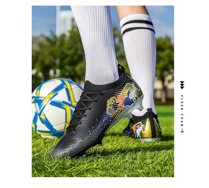Nuovi scarpini da calcio da uomo, tacchetti FG antiscivolo per allenamento, scarpe da calcio con tacchetti lunghi, da partita, ultraleggeri, per outdoor, dropshipping