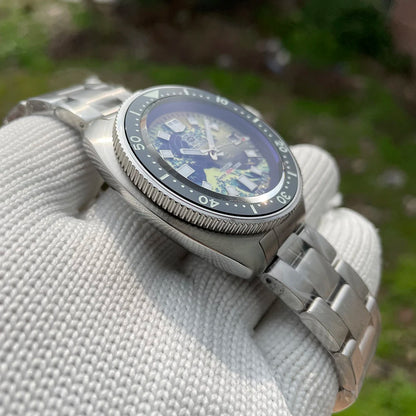 STEELDIVE SD1970J Kanagawa Turtle Full Luminous Dial Ceramic Bezel NH35 AutomaticSTEELDIVE Offical Store Mens Dive Watch