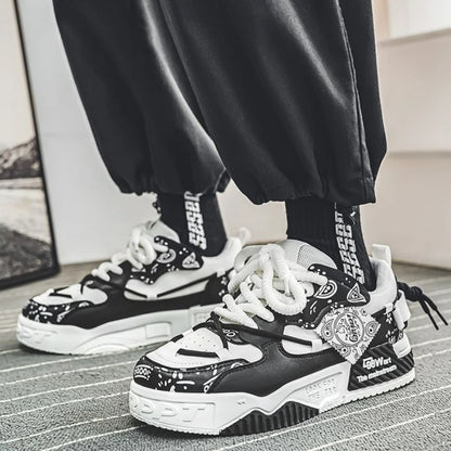 Modni skate čevlji, moški superge, moški dihalni tekaški čevlji, zunanji mrežasti čevlji za prosti čas, moški čevlji z vezalkami, vulkanizirani čevlji, Zapatillas