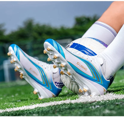 Nouvelles chaussures de football pour hommes, crampons de terrain antidérapants, chaussures de football pour l'entraînement, baskets de haute qualité, futsal, intérieur, vente chaude, extérieur
