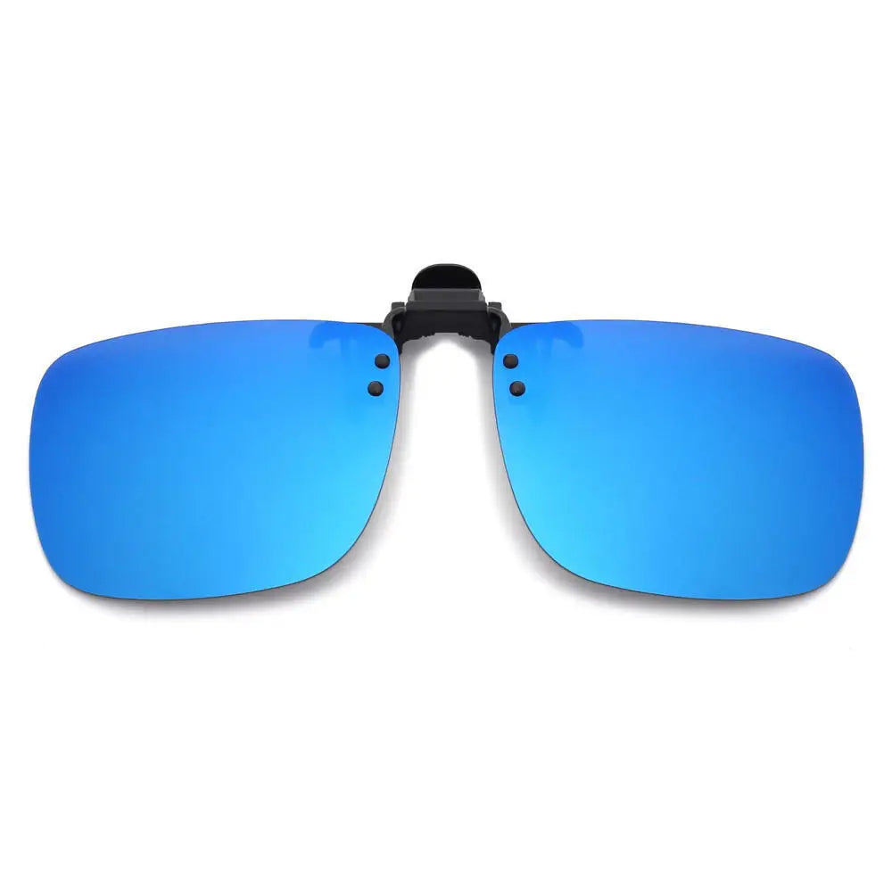 KLASSNUM Men Polarized Sunglasses Clip Can Be Flipped Up Myopia Glasses Clip Anti-UV400 Night Driving Fishing Glasses Accessory