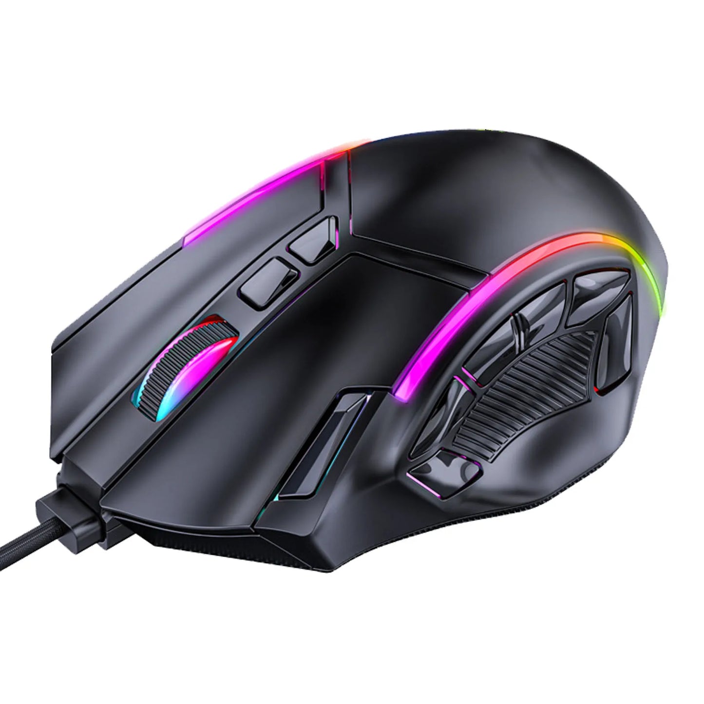 12800DPI Gaming Mouse RGB Wired 12800DPI 12 Keys Macro Definition Computer Replacement Accessories
