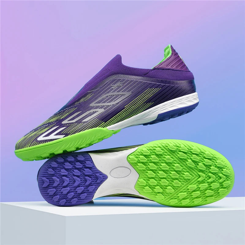 Nuove scarpe da calcio da uomo di alta qualità, tacchetti, scarpe da football, sneakers bestseller indoor per futsal, antiscivolo, da partita su erba, alte, outdoor