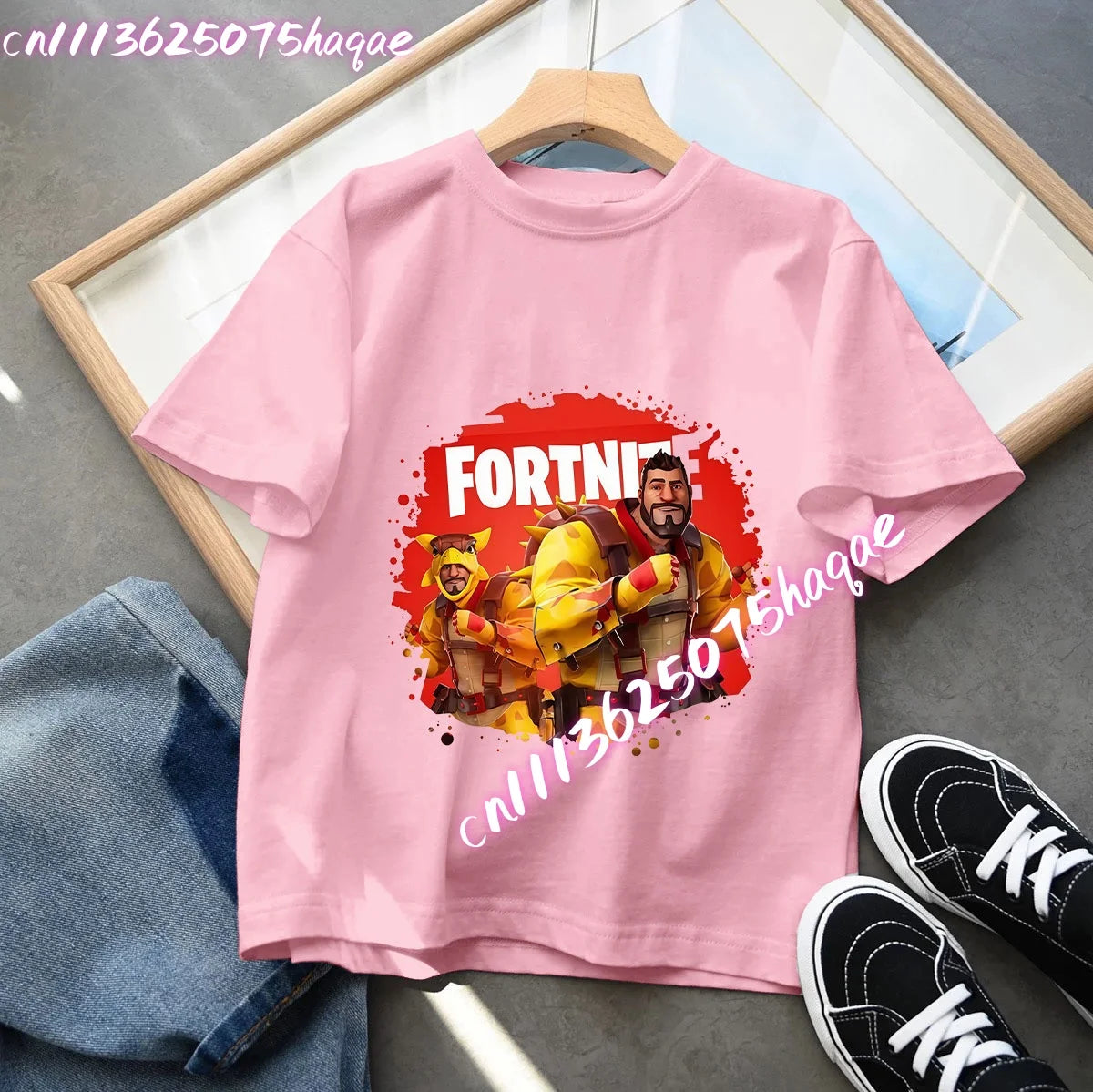 Fortnites Series Summer Child Clothing Hot Game Boys Girls T-Shirt Cartoon Print Kids Short Sleeve Tops Funny Birthday Gifts