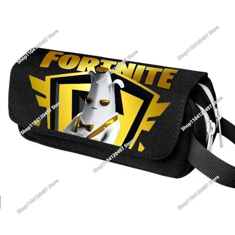 Estuche escolar Fortnite Victory Royale para niños y niñas, estuche para lápices de gran capacidad con Peely, Llama y héroes, caja para bolígrafos infantil, bolsa para niños y adolescentes