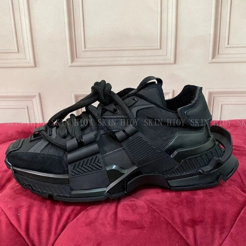 2026 Fashion Women Sneakers Size 35-46 High Quality Platform Sneakers Men Casual Shoes Sports Running Shoes Lace-Up Patchwork