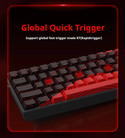 FGG MAD60 Tastiera da Gaming RGB ad Asse Magnetico, dedicata al gioco, Full Key Hot Swap, risposta rapida, tastiera gaming personalizzata entry-level