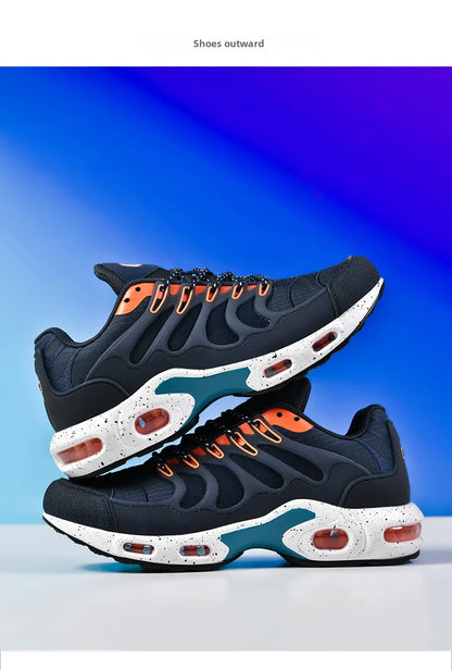 Men's Air-Cushioned Running Shoes Marathon Sports Breathable Lightweight Women's Comfortable Non-Slip Casual Shoes