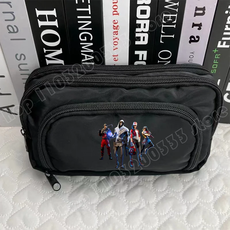 Fortnite Pen Box Creative Game Pattern Pencil Case Harajuku Storage Bag Boy Girl Back to School Supplies Birthday Party Gifts