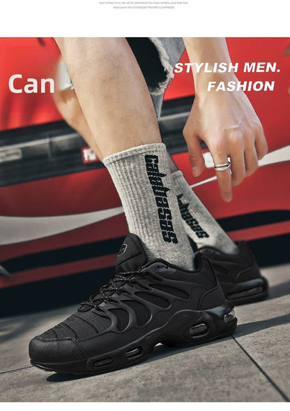 Men's Air-Cushioned Running Shoes Marathon Sports Breathable Lightweight Women's Comfortable Non-Slip Casual Shoes