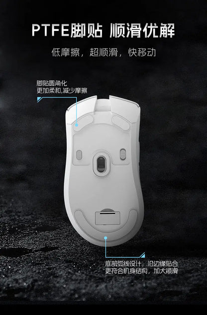 Mouse wireless Metaphyuni Metapanda P1 Pro Max Paw3395L, latență redusă, ușor, pentru e-sports și gaming, ergonomic, cadou pentru gamer PC