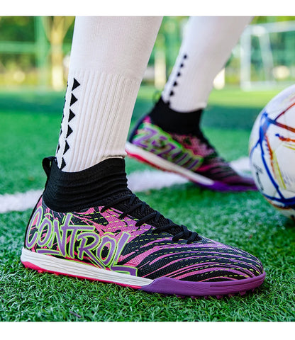 Uomo Donna Scarpe da calcio Scarpe da calcio per esterni Scarpe da calcio antiscivolo per campi da calcio Scarpe da futsal ultraleggere Scarpe da calcio con tacchetti TF/FG