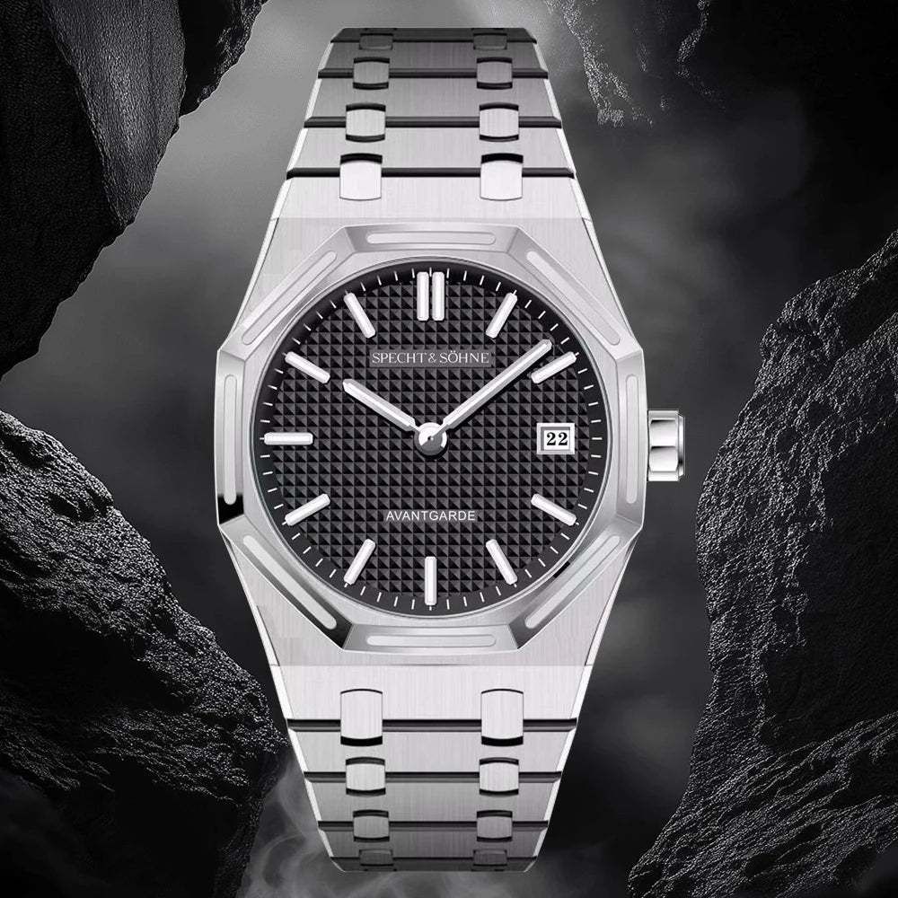 2026 New Specht & Söhne 38mm Quartz Wristwatch For Men Luminous Sapphire Crystal Ultrathin Stainless Steel Watch 50M Waterproof