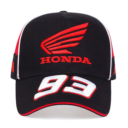 Motorcycle Racing Honda 93 Baseball Cap Men's and Women's Summer Fashion Embroidered Sun Hat Outdoor Sports Hat