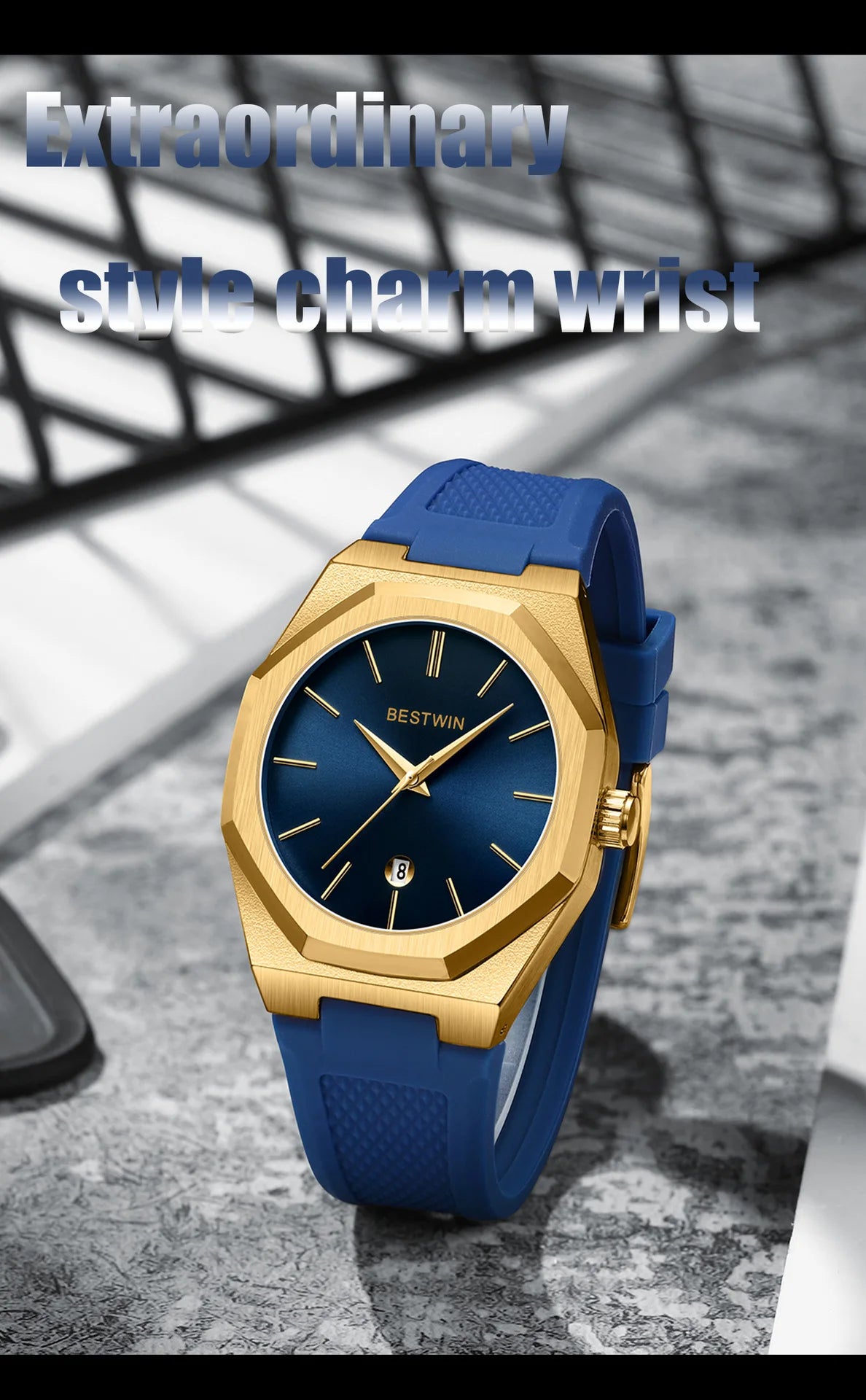 Luxury Quartz Wristwatch Silicone Strap reloj hombre Sport Watch for Man Fashion Date Original Waterproof Clock
