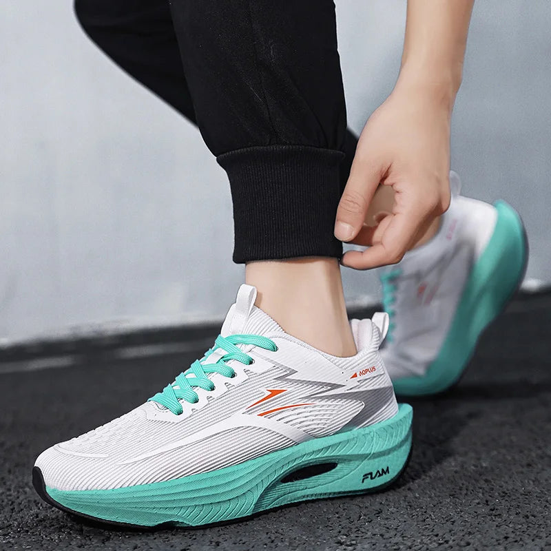 Unisex Sports Shoes Carbon Plate Walking Running Sneakers Shock-Absorbing Marathon Racing Athletics Training for Men & Women