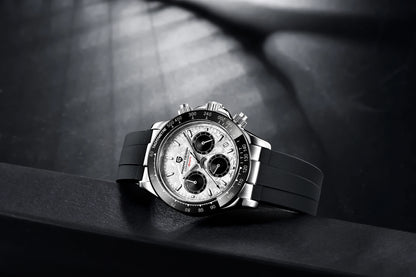 PAGANI DESIGN 1664 Luxury Automatic Mechanical Men's Watch VK63 movement AR Sapphire Crystal Rubber 100m Waterproof Men's Watch