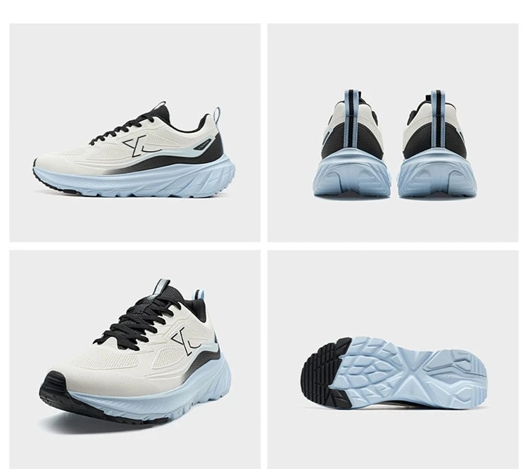 Xtep Men's Running Shoes Lightweight Breathable Shock Absorption Wear-Resistant Durable Cushioned Sneakers 875419110002