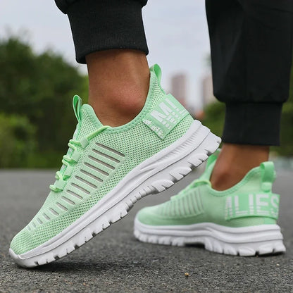 Adidași de vară antiderapanti pentru bărbați, confortabili și respirabili, pantofi de alergare pentru cupluri, pantofi sport Tenis pentru femei, albi, adidași de mers pe jos pentru bărbați