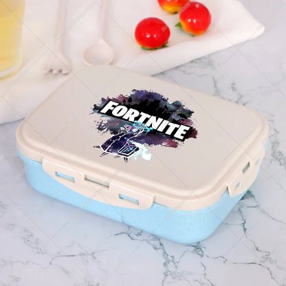 Fortnite Bento Lunch Box Anime Fortnite Food Storage Containers Kids School Picnic Lunchbox Office Dinner Case Gift 2025