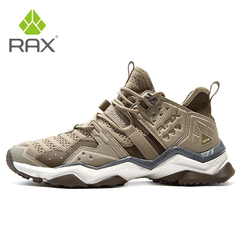 Rax Men's Waterproof Hiking Shoes Breathable Hiking Boots Outdoor Trekking Sports Sneakers Tactical Shoes
