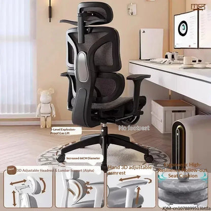 Comfortable Ergonomic Study Chair Waist Home Computer Relaxing Chair Office Chair High Back Ergonomic Chairs Office Furniture