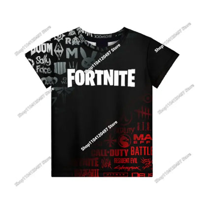 Cartoon Fortnite T Shirt 3D Printed Boys Girls Streetwear Kids Clothes Funny Tshirt O-Neck Summer Tops Birthday Gifts