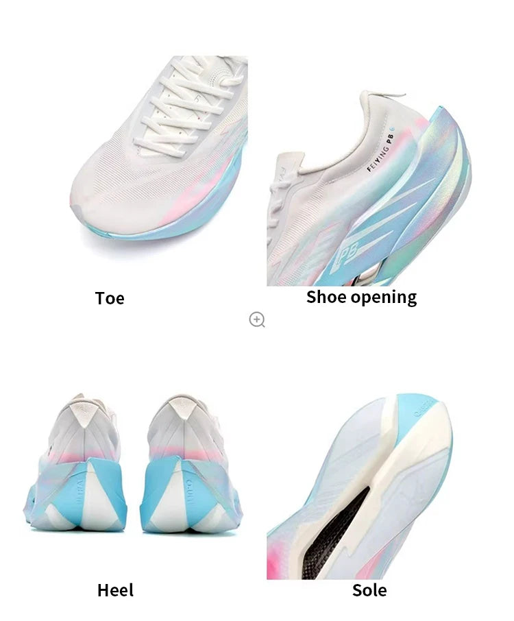 QIAODAN Feiying PB6.0 Herenhardloopschoenen Professionele marathon-hardloopschoenen met volledig opgehangen koolstofplaat QDB023261299