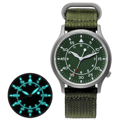 BERNY Titanium Men Quartz Watch AR Coating Sapphire Fashion Wristwatch Luminous VH31 Ultra-thin Wristwatch Waterproof 5ATM Watch