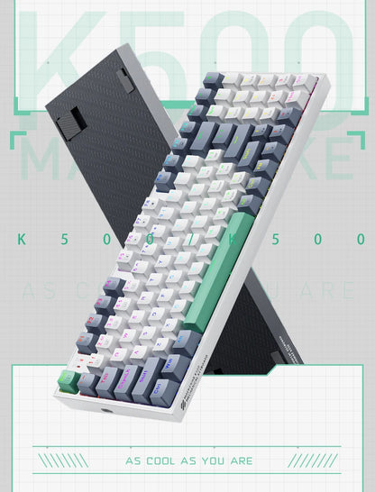 MACHENIKE K500 Mechanical Keyboard Wired Gaming Keyboard K500-B94 Hot Swappable 94 Keys 90% Layout RGB Backlight for PC Laptop