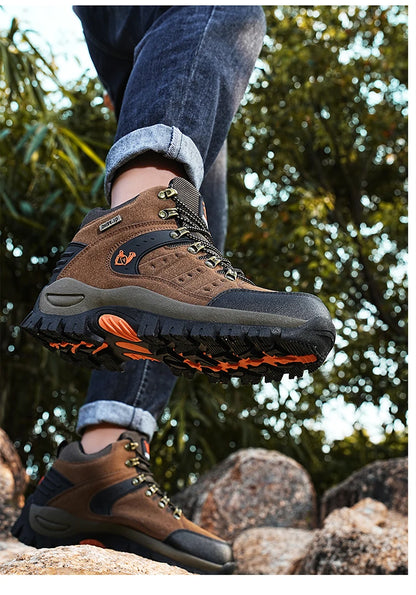 Outdoor-trekkingschoenen herfst/winter heren waterdichte wandelschoenen bergschoenen echt leer bosjacht tactische schoenen