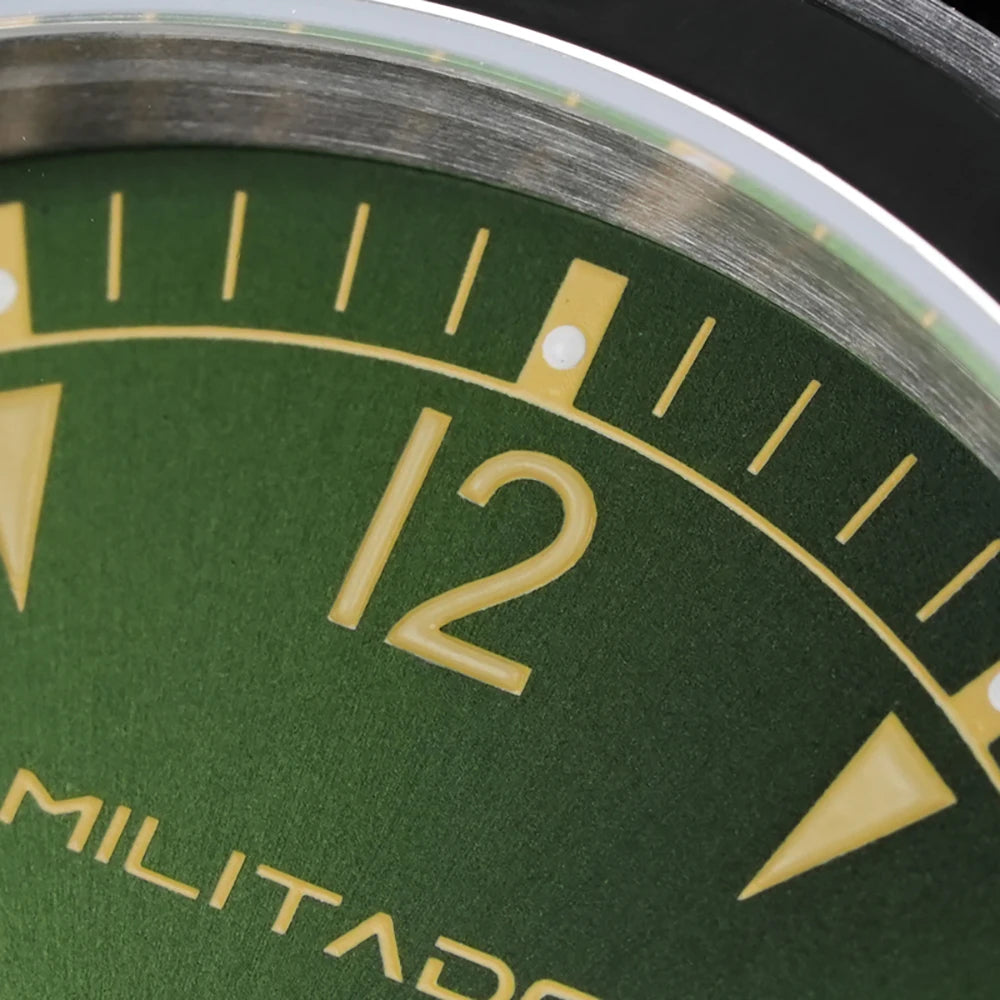 Militado ML08 Quartz Watch VH31/Ronda 515 Quartz Movement Vintage Watch Double Domed Sapphire Crystal BGW9 Luminous Men's Watch