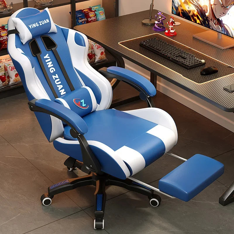 AOLIVIYA Modern Light Ergonomic Gaming Computer Chair Reclining For College Students Men Dormitory Home Office Study Room Seat