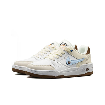 Individuell gestaltete Sneaker: Nike Full Force Sneaker | Frischer Reisestil | Bequeme, vielseitige Low-Top-Skateschuhe für Herren