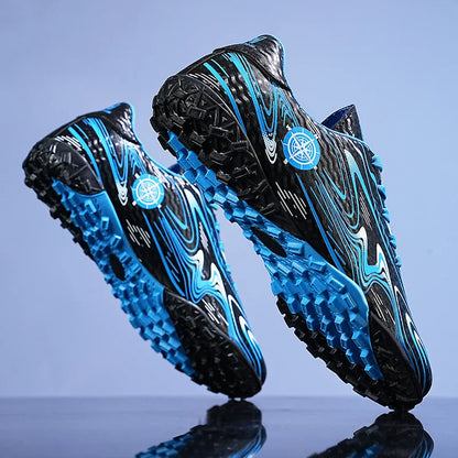 Chaussures de football pour hommes, chaussures de terrain professionnelles, crampons FG/TF pour entraînement sur gazon, chaussures de futsal, baskets de football antidérapantes, chaussures à crampons pour cheville, pointur