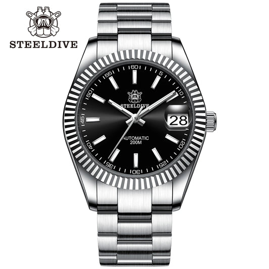 Steeldive SD1933 New Arrival 39MM Stainless Steel Case Sapphire Glass NH35 Automatic Dive Watch with Date