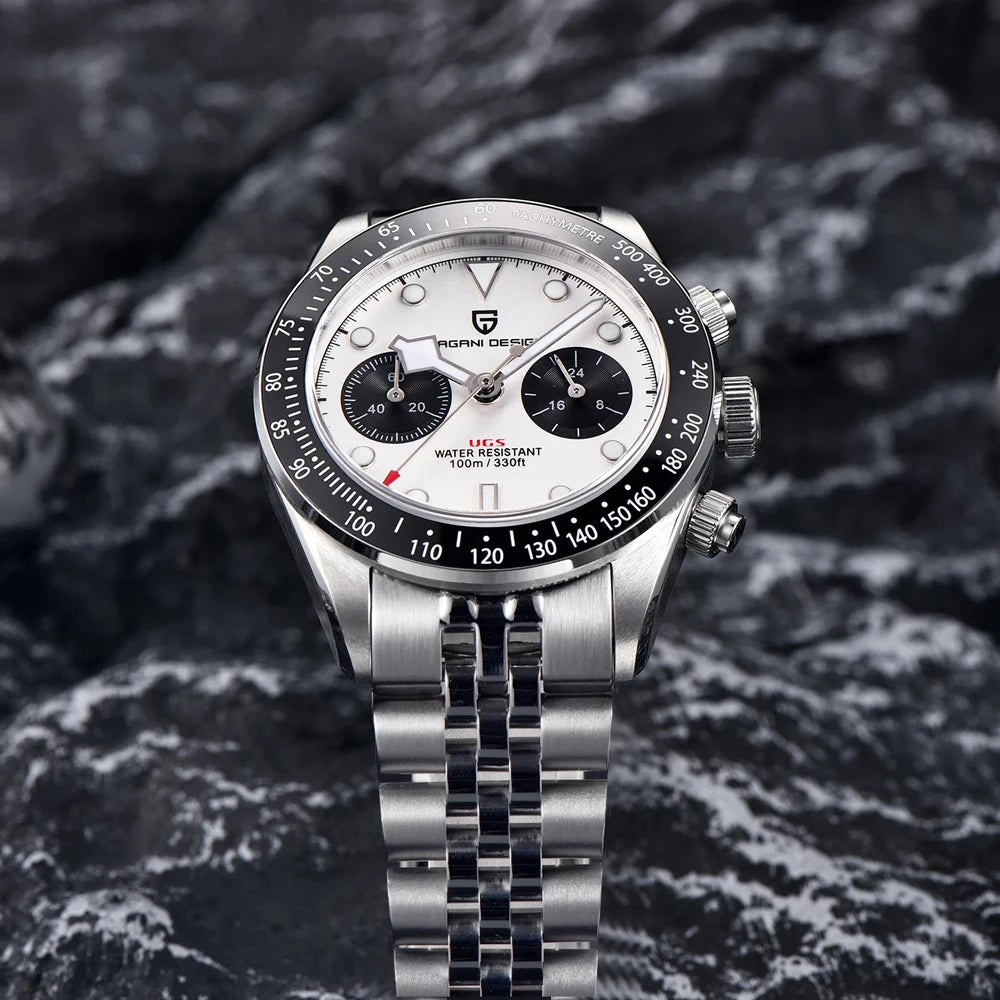 PAGANI DESIGN New Panda Men's Watches Top Luxury Quartz Wristwatches Chronograph Watch Man 2026 Gift AR Sapphire Ceramic Bezel