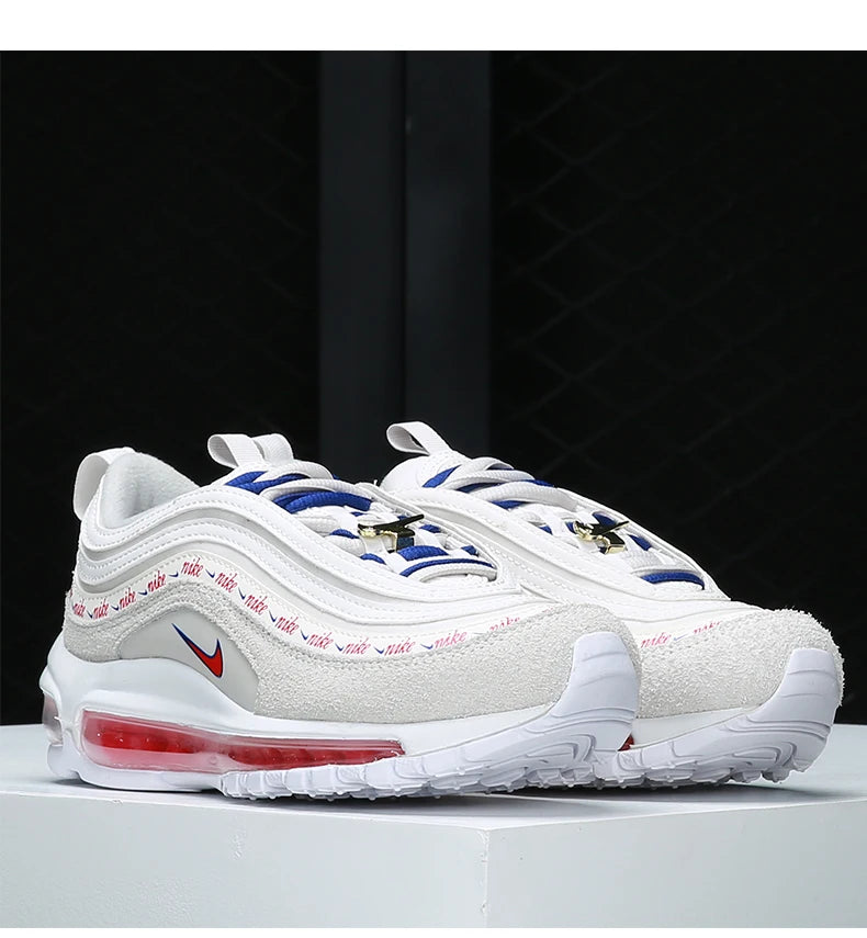 Zapatillas deportivas Nike genuinas AIR MAX 97 para mujer, de caña baja, con amortiguación de aire DC4013-001