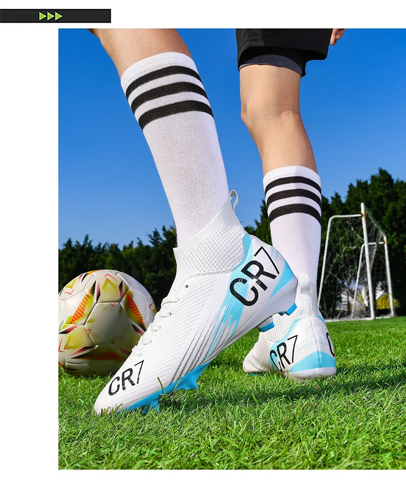 Moški nogometni čevlji Profesionalni futsal Visokokakovostni nogometni čevlji Špikasti čevlji Ženski Unisex Ultralahki TF/FG superge