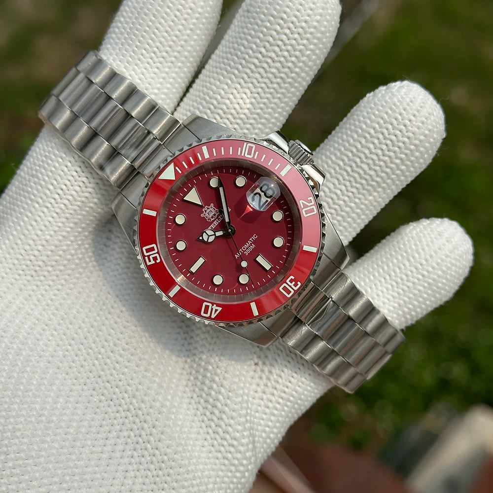 Steeldive New Watch SD1953C Water Ghost Diver Watch Men 300M Waterproof Sapphire Glass Ceramic Bezel NH35 Automatic Men Dive Wat
