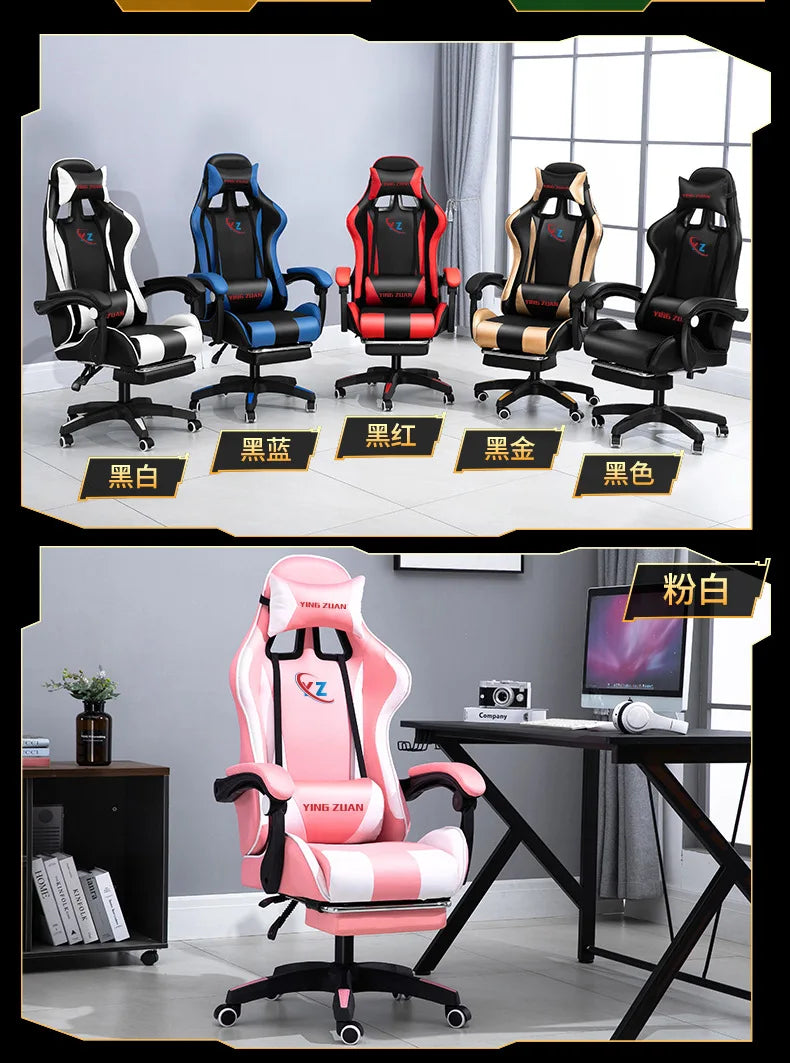 Gaming Chair for Computer Desk Office Home Use Ergonomic High Back Mesh Reclining PC Chair with Lumbar Support and Adjustable