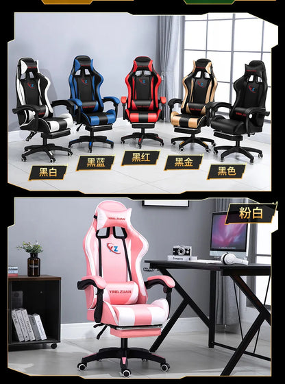 Gaming Chair for Computer Desk Office Home Use Ergonomic High Back Mesh Reclining PC Chair with Lumbar Support and Adjustable