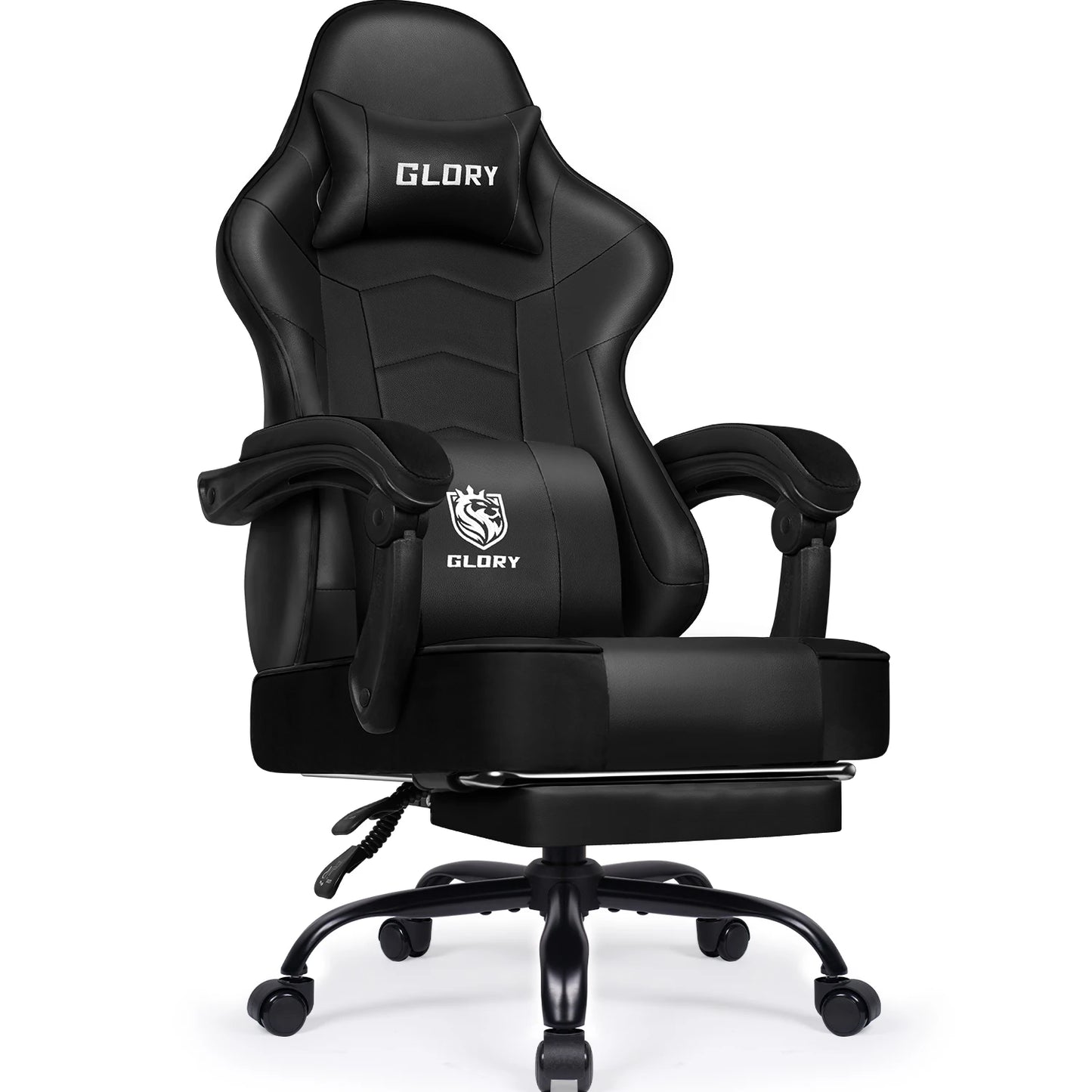 AUTHMIC Gaming Chair Ergonomic Reclining Office Chair with Adjustable Lumbar Support & Headrest High-Back PC Gamer Adults Teen